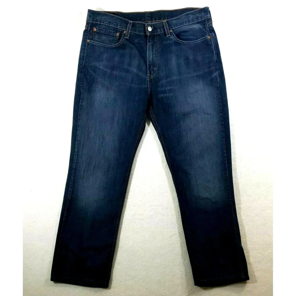 Levi's 514 Straight Fit Men's Jeans Vintage Acid Wash 36 X 32 Actual 37 x 28.5